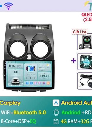 Srnubi Android Qualcomm 8 Core Carplay Auto Stereo For Nissan Qashqai J10 2006 - 2013 Carplay 4G GPS Wifi Car Multimedia