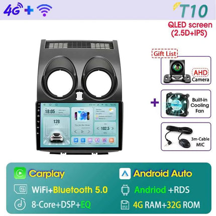 Srnubi Android Qualcomm 8 Core Carplay Auto Stereo For Nissan Qashqai J10 2006 - 2013 Carplay 4G GPS Wifi Car Multimedia