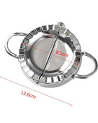 Round Dumpling Maker Stainless Steel Dough Cutter Skin Slicer Machine DIY Jiaozi Ravioli Pie Pastry Mold Kitchen Baking Tools
