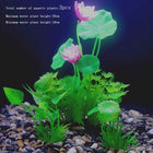 Artificial Aquarium Decor Plants Water Weeds Ornament Aquatic Fish Tank Simulation Grass Flower Decoration Accessories