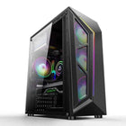Transparent Computer Case With RGB Light For ATX/M-ATX/ITX Motherboard SSD HDD USB3.0 ATX Power Supply 310mm GPU Graphic Card