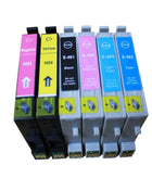 6 Pack T0487 Ink Cartridges for Compatible Epson T0481 T0482 T0483 T0484 T0485 T0486 Stylus R290 R200 R300 RX500 RX620 Printer