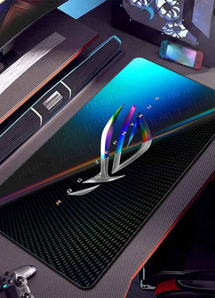 XXL Asus Game MousePad Black ASUS Mouse Pads Large Lock Edge 400x900 Creative Gamer Player Computer Keyboard table mat
