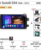 Srnubi Car Radio For Suzuki SX4 Cross 2006-2013 For Fiat Sedici Carplay Android Auto Radio Multimedia Player 4G Wifi GPS 2 Din