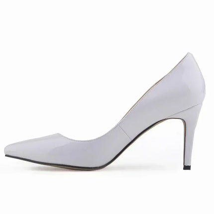 Décolleté da donna di grandi dimensioni Tacchi alti classici a punta Tacchi a spillo sexy da 9 cm Scarpe da festa di nozze rosse da donna eleganti e confortevoli