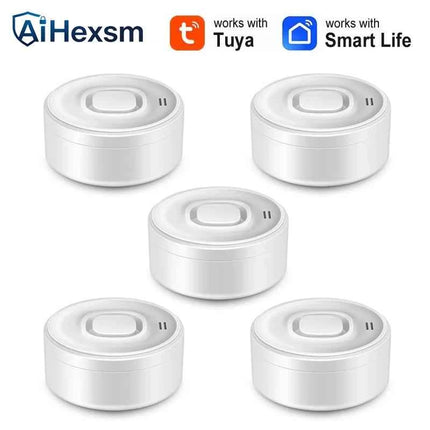 100DB Tuya WiFi Water Leakage Sensor Smart Home Water Leakage Detector Flood Alert Overflow Security Protection Via Smart Life
