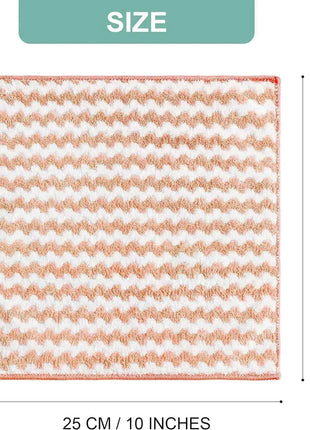 Microfiber Cleaning Cloth Velvet Thickened Dishcloths High Absorbent Scouring Kitchen Washing Dish Rags Household Wipe Towels