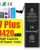 High Capacity Battery For iPhone 4 4S 5 5S 5C SE 2020 6 6S 7 8 SE2 Plus X XR XS 11 Pro Max Mobile Phone Pack New 0 Cycle Seal