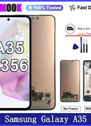 Nuovo Display da 6.6 "Per Samsung Galaxy A35 5G Display LCD Touch Screen Digitizer Assembly per Samsung A35 5G Display LCD di Ricambio