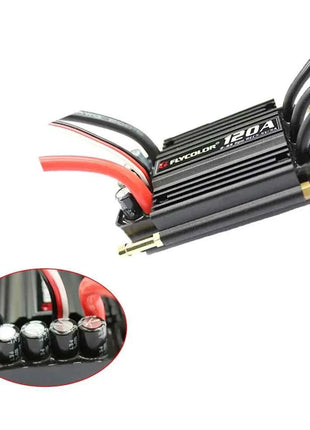 Flycolor 2-6S Lipo BEC 5.5V/5A Brushless ESC 50A 70A 90A 120A 150A Speed Controller / Programming card for RC Boat Model Parts