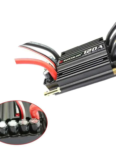 Flycolor 2-6S Lipo BEC 5.5V/5A Brushless ESC 50A 70A 90A 120A 150A Speed Controller / Programming card for RC Boat Model Parts