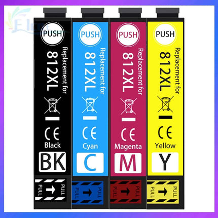 812 812XL Ink Cartridge For Epson 812 812XL Compatible For Epson WF-3820 WF-3825 WF-4830 WF-4835 WF-7830 WF-7840 7845 Printer