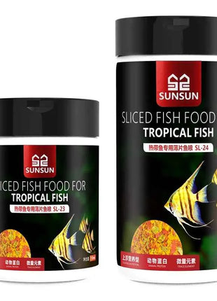 SUNSUN Premium Tropical Fish Flake Food for Angelfish, Guppies, Tetras & All Community Fish, Color Enhancing&Complete Nutrition