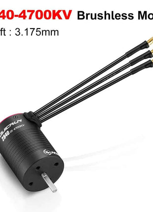 HOBBYWING Brushless Sensorless Combo QUICRUN 2840 2850 Motor 12BL45 G2 45A ESC  Shaft WaterProof For 1/12 1/14 1/16 RC Cars