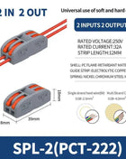 1 In Multiple Out Push-in Electrical Wire Connector Terminal Block Universal Fast Wiring Cable Connectors For Cable Connection