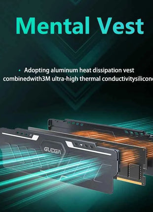 GUDGA DDR5 RAM Desktop Memory 32GB 16GB 8GB 4800-6800MHz Memoria Ram PC4 Gaming Memory XMP Udimm with Heatsink for Motherboard