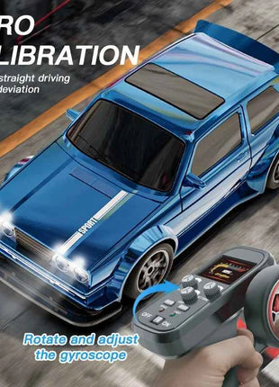 KF30 1:43 4WD RC Car With Gyroscope & Dual Motor System 2.4G Full-Proportional RC High Speed Racing Car LED Lights Toys Gifts