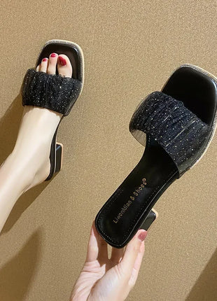 Cresfimix Women's High Quality Casual Shoes Spring Peep Toe Comfort High Heel Sandals Lady Black Summer Shoes ab714