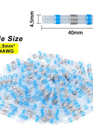 Waterproof Solder Seal Heat Shrink Tube Sleeves Electrical Wire Connector Butt Splice Terminals Heat Shrinkage Cable Connectors