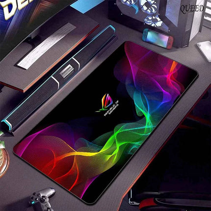 Asus Rog Mause Pad Anime Mouse Mats Gaming Computer Desk Mat Mouse Carpet Pc Accessories Gamer Mouse Pad Speed Rubber Mat