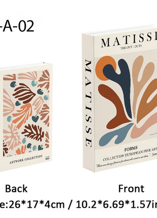Boho Bauhaus Picasso Matisse Cucina Libri finti Decorazione Tavolino di moda di lusso Scatola portaoggetti decorativa Decorazione estetica
