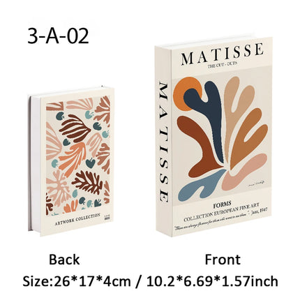 Boho Bauhaus Picasso Matisse Cucina Libri finti Decorazione Tavolino di moda di lusso Scatola portaoggetti decorativa Decorazione estetica