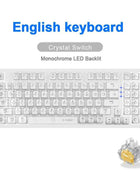 E-YOOSO Z94 USB Mechanical Gaming Keyboard Wired Monochrome Backlit 94 Key Russian Brazilian Portuguese for Compute Laptop PC