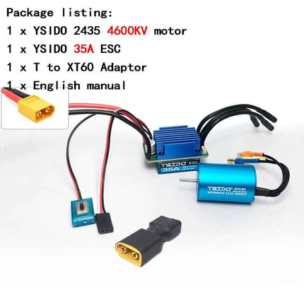 2435/2440/2838/2847 Brushless Motor 35A/45A ESC Combo for Wltoys 124016 Remo Hobby XLH Timaya Redcat 1/12 1/14 1/16 RC Boat Car