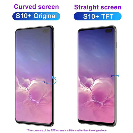 Schermo TFT S10 Plus con cornice, per Samsung Galaxy S10+ G975F G975F/DS Display LCD Touch Screen Digitizer Sostituzione