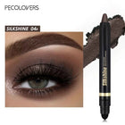 PECOLOVERS Champagne Brown Metallic Eyeshadow Stick - Waterproof, Long-Lasting Glitter Highlighter & Brightening Pencil Crayon
