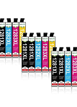 T1281 Ink Cartrige For Epson T 1281-1284 T1281XL Compatible Stylus S22 SX125 SX130 SX230 SX235W SX445W Printer T12XL