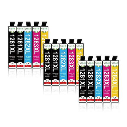 T1281 Ink Cartrige For Epson T 1281-1284 T1281XL Compatible Stylus S22 SX125 SX130 SX230 SX235W SX445W Printer T12XL