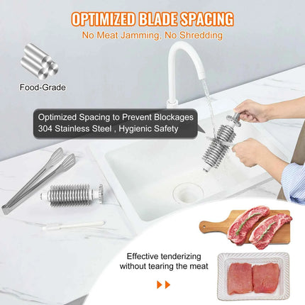SucceBuy 17inch 54 Blades Commercial Meat Tenderizer 450W Electric Meat Tenderizer Machine for Pork Chicken Fish