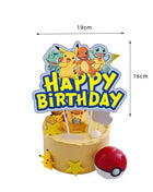 Forniture per decorazioni per feste di compleanno a tema Pokemon Cartoon Pokemon Go Stoviglie Tazze Piatti Palloncino Pikachu per bomboniere per baby shower