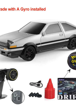 Upgraded Gyro 1/43 RC Drifting Car Racing RTR 4WD High Speed Radio Control Model 2.4G Drift Race Vehicle Mini Gifts