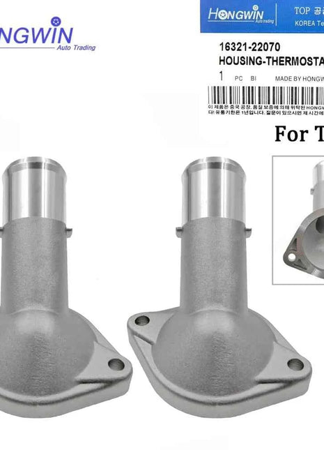 2 pz Radiatore Del Liquido di Raffreddamento Termostato Alloggiamento Ingresso Acqua 16321-22070 1632122070 Per Toyota Corolla 03-08 Celica 01-05 MR2 Spyder