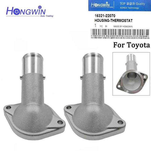 2 pz Radiatore Del Liquido di Raffreddamento Termostato Alloggiamento Ingresso Acqua 16321-22070 1632122070 Per Toyota Corolla 03-08 Celica 01-05 MR2 Spyder