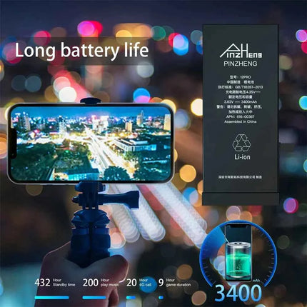 PINZHENG Real High Capacity Battery For iPhone 15 14 Pro Max 15 Pro 14 Pro 15 Plus 14 Plus 15 Pro Max Replacement Batteries
