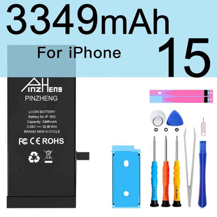 PINZHENG Real High Capacity Battery For iPhone 15 14 Pro Max 15 Pro 14 Pro 15 Plus 14 Plus 15 Pro Max Replacement Batteries