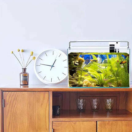 Fish Tank Transparent Glass Rectangular Aquarium Small And Medium Balcony Living Room Decoration Lazy Ecological Fish Tank