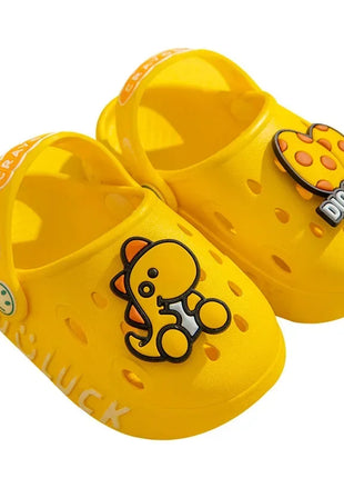 Bambino Kawaii Blu Cartone Animato Zoccoli Scarpe Estate Bambini Adorabile Dinosauro All'aperto Ragazzi Carini Sandalo Leggero Traspirante Scarpe Da Giardino Casual