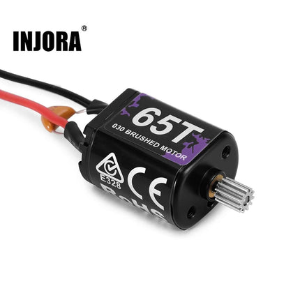 INJORA 65T 030-Size Brushed Motor for 1/30 Axial SCX30 (2-Pack)