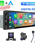 IPS 6.9 Inch 1Din Wireless Or wired Carplay Android Auto Car Radio Multimedia MP5 Player 1 Din DVD Bluetooth Stereo USB Charging