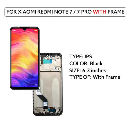 LCD Screen Display For Xiaomi Redmi Note 7 Note 7 Pro LCD Display Touch Screen Digitizer Assembly M1901F7G M1901F7S Repair Parts