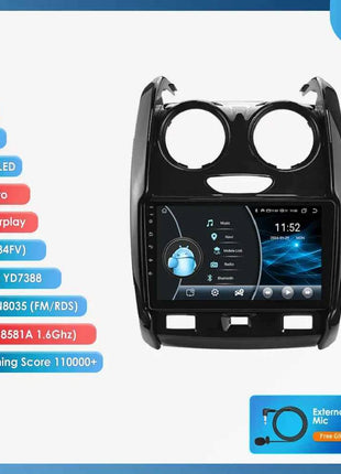 Android Car Radio Player audio for Renault Duster 2015 - 2020 wireless Carplay Android Auto 2din GPS Intelligent Multimedia DSP