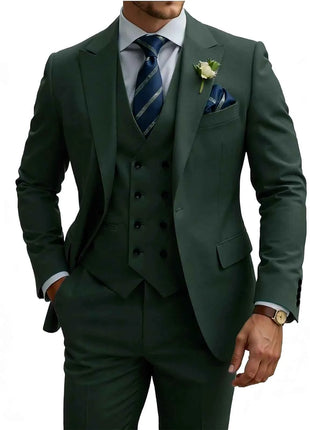 Abito Uomo 3 Pezzi Doppio Petto Slim Fit - Tuxedo Matrimonio e Gala