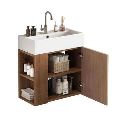 Bathroom Furniture Washbasin with Sink Cabinet 55 Cm, Sink Cabinet, Hanging Sink Cabinet White, Small Guest Bathroom Furniture