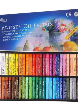 Set Pastelli a Olio Morbidi 25/50 Colori per Bambini e Studenti d'Arte