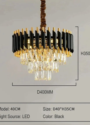 Lampada a sospensione in cristallo di lusso Lustro Decorazioni per la casa Lampadario a soffitto Sala da pranzo moderna Cucina Camera da letto Soggiorno Luci a sospensione