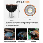 Professional 3W Reptile Lamp UVA UVB5.0 UVB10.0 Lmap LED Bulb Turtle Tortoise Lizard Basking Sunlight UVB Bulb Lighting